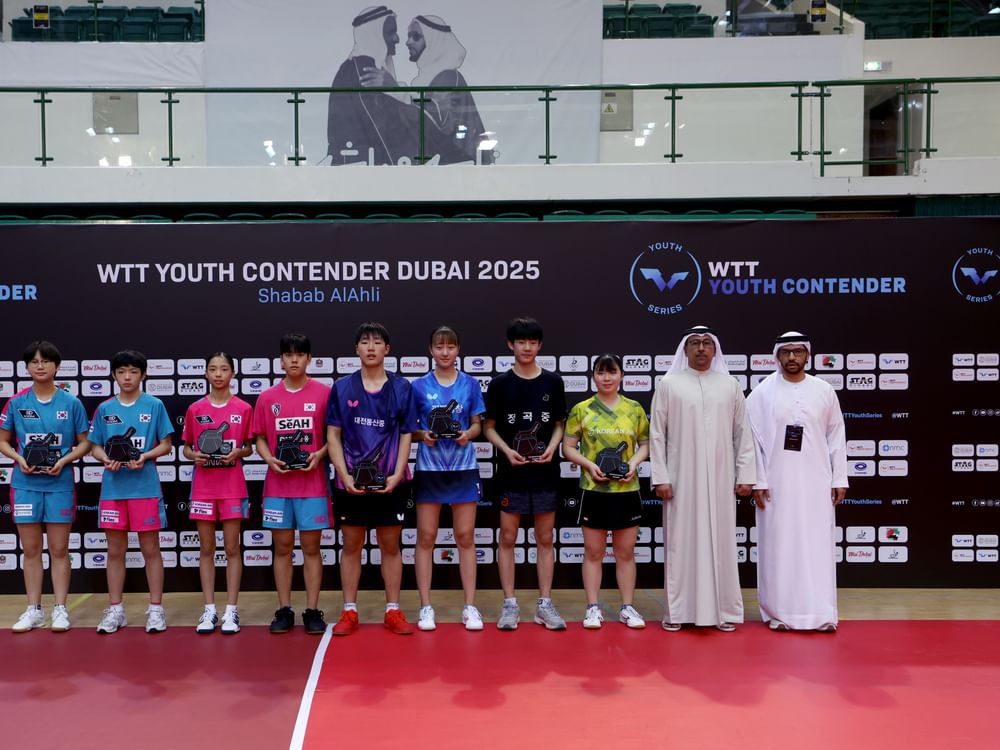 كوريا الجنوبية تسيطر على صدارة الزوجي المختلط في بطولة الإمارات الدولية لكرة الطاولة