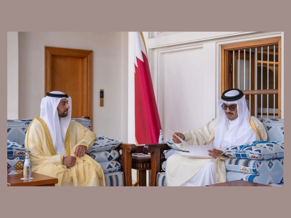 رئيس الدولة يبعث رسالة خطية إلى أمير قطر تتضمن دعوة للمشاركة في القمة العالمية للحكومات 2024