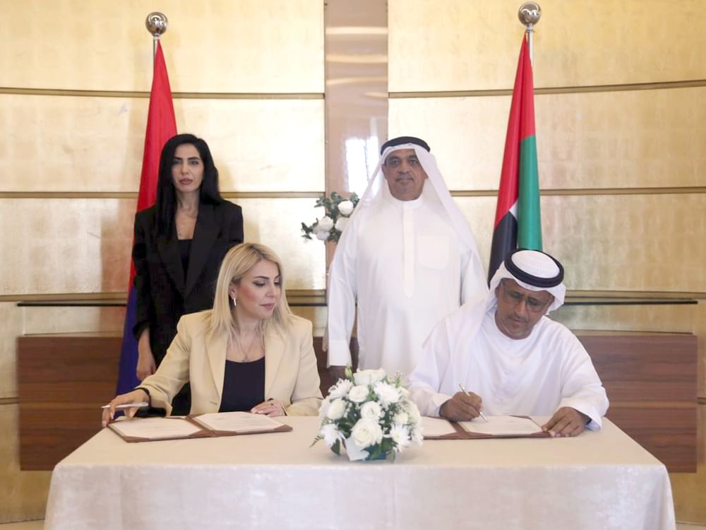 غرفة رأس الخيمة توقع اتفاقية شراكة مع صندوق الصناعات الأرمينية