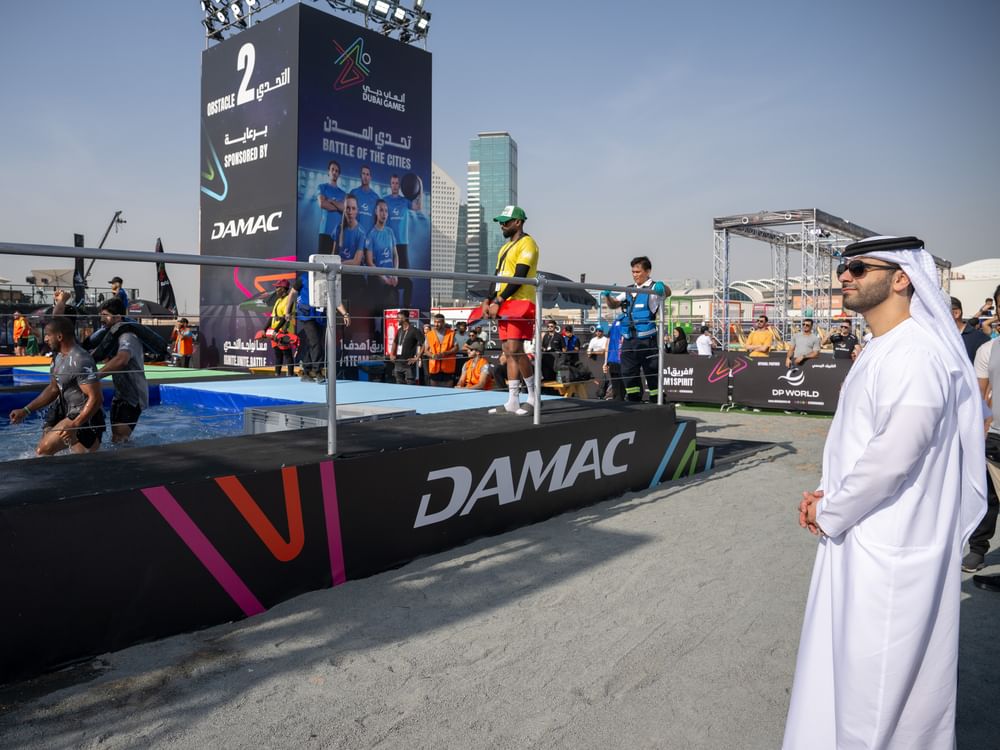 Mansoor bin Mohammed attends opening day of Dubai Games 2026