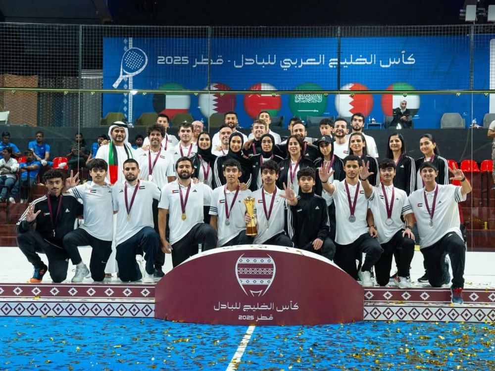 منتخب الإمارات بطلاً لكأس الخليج العربي للبادل