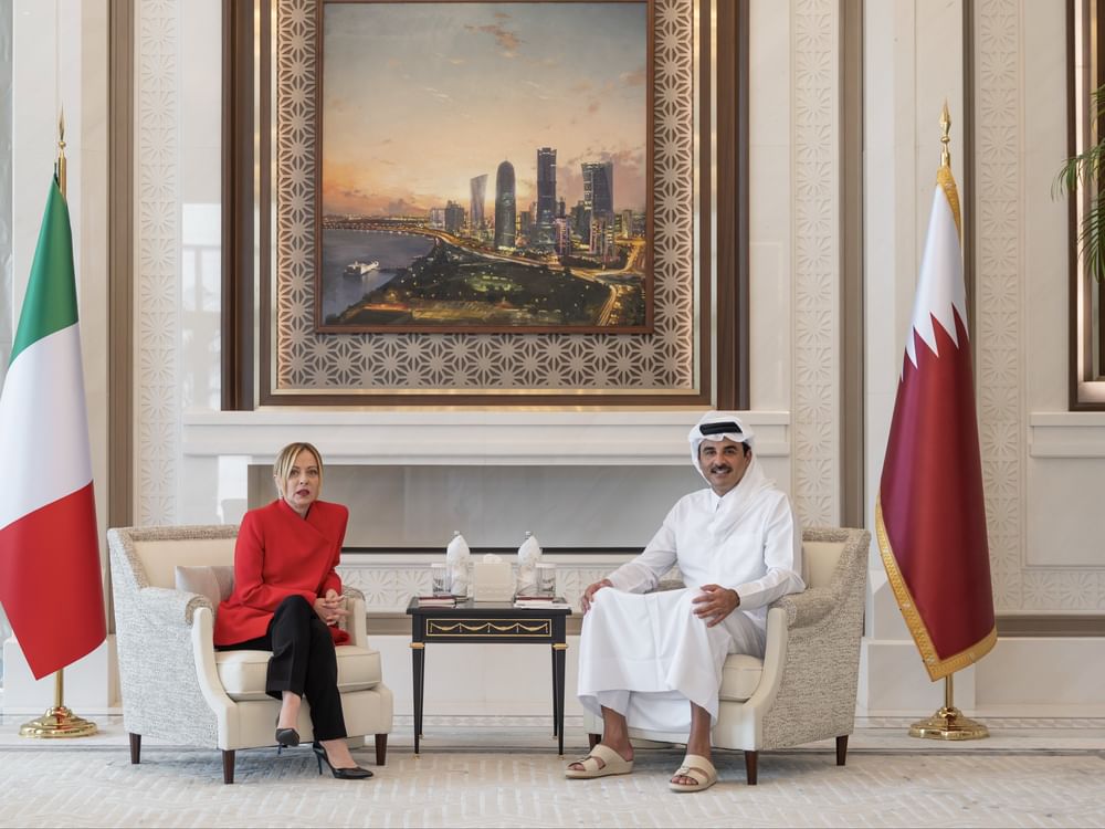 Emir of Qatar, Italian Prime Minister discuss regional, international developments