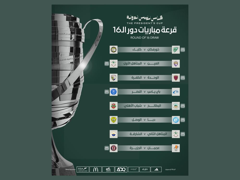 اتحاد الكرة يجري قرعة دور الـ16 لكأس رئيس الدولة