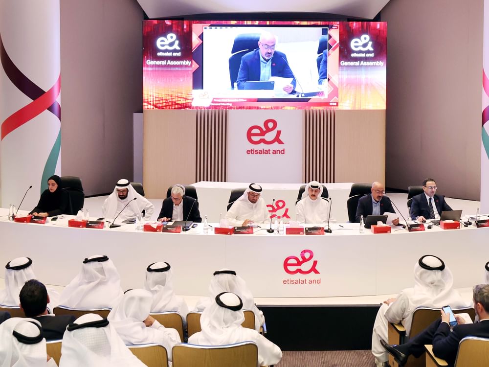 e& AGM approves 83 fils dividend per share for FY 2024