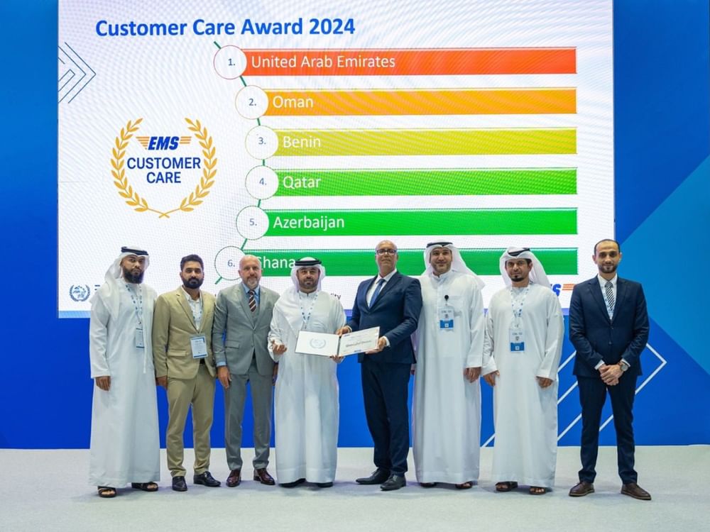 الإمارات تتصدر نتائج تعاونية البريد العاجل الدولي بذهبية الأداء والمركز الأول في خدمة العملاء