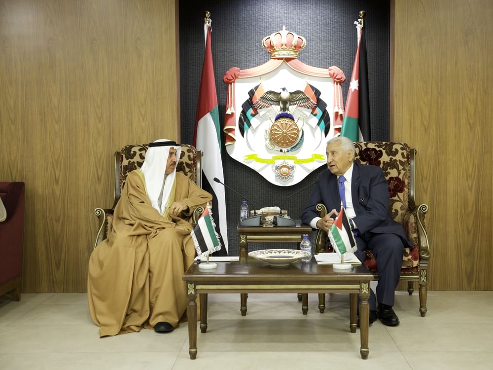 Saqr Ghobash meets with Acting President of Jordanian Senate | Emirates ...