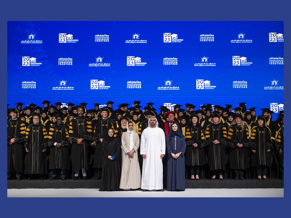 Theyab bin Mohamed bin Zayed attends Emirates College for Advanced Education graduation ceremony