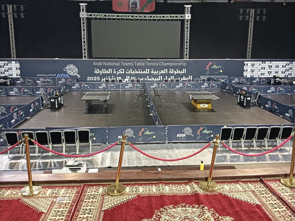منتخب الإمارات يتأهل لنهائي مسابقتي الزوجي بالبطولة العربية لكرة الطاولة