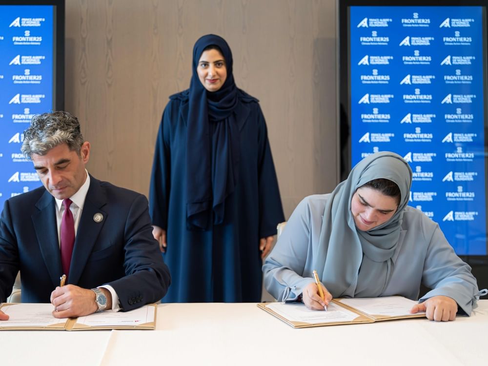 بحضور شما بنت سلطان.."فرونتير25" توقّع مذكرة تفاهم مع "مؤسسة الأمير ألبرت الثاني أمير موناكو"