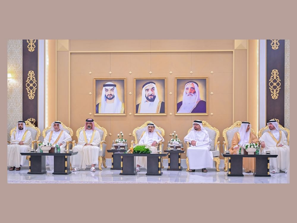 حاكم عجمان وولي عهده يستقبلان المهنئين بعيد الأضحى المبارك