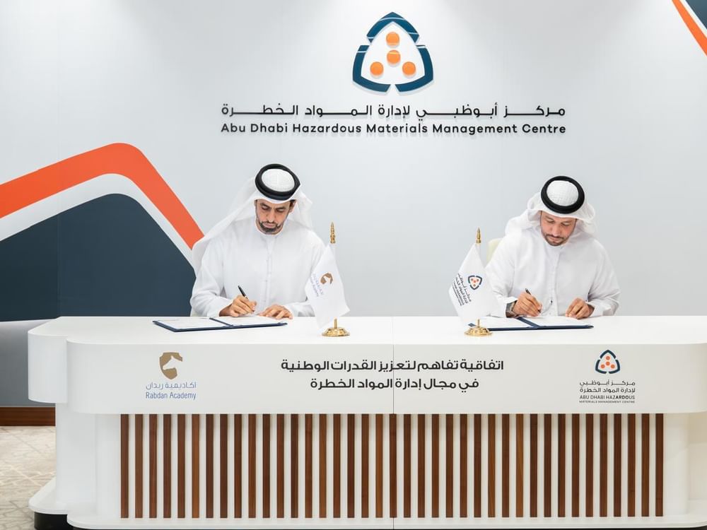 Abu Dhabi Hazardous Materials Management Centre, ‘Rabdan’ sign MoU to strengthen national capabilities