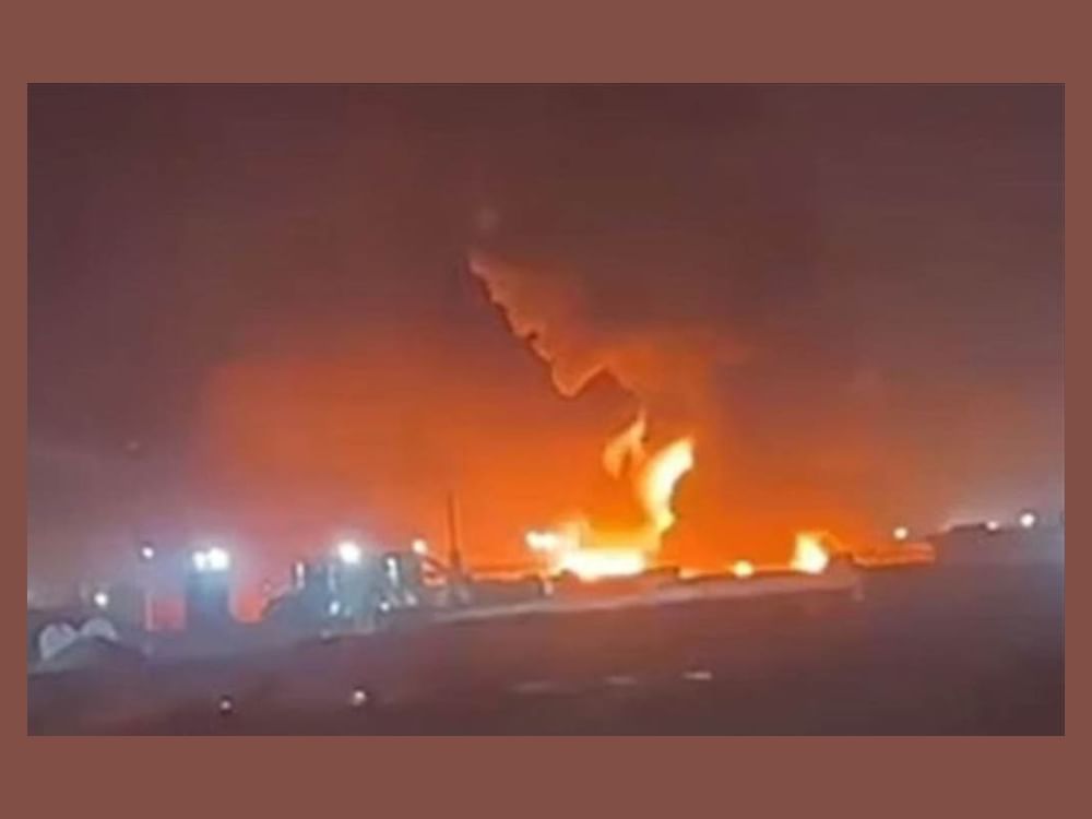 حريق هائل يلتهم مصفاة نفط في أربيل