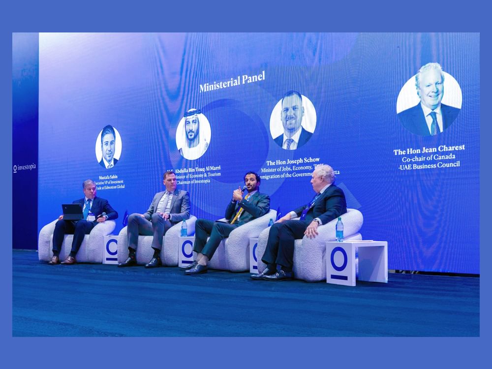 انطلاق "إنفستوبيا العالمية - ألبرتا" لتعزيز الشراكات الإماراتية - الكندية في قطاعات الاقتصاد الجديد