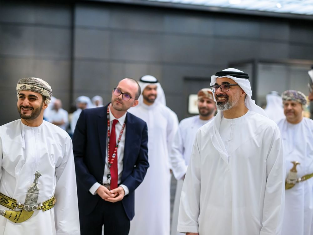 Accompanied by Khaled bin Mohamed bin Zayed, Theyazin bin Haitham Al Said visits Louvre Abu Dhabi