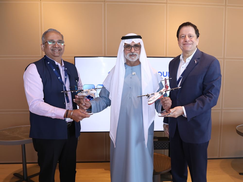 نهيان بن مبارك يشهد انضمام طائرتين جديدتين إلى أسطول شركة "FLY91" في دبي