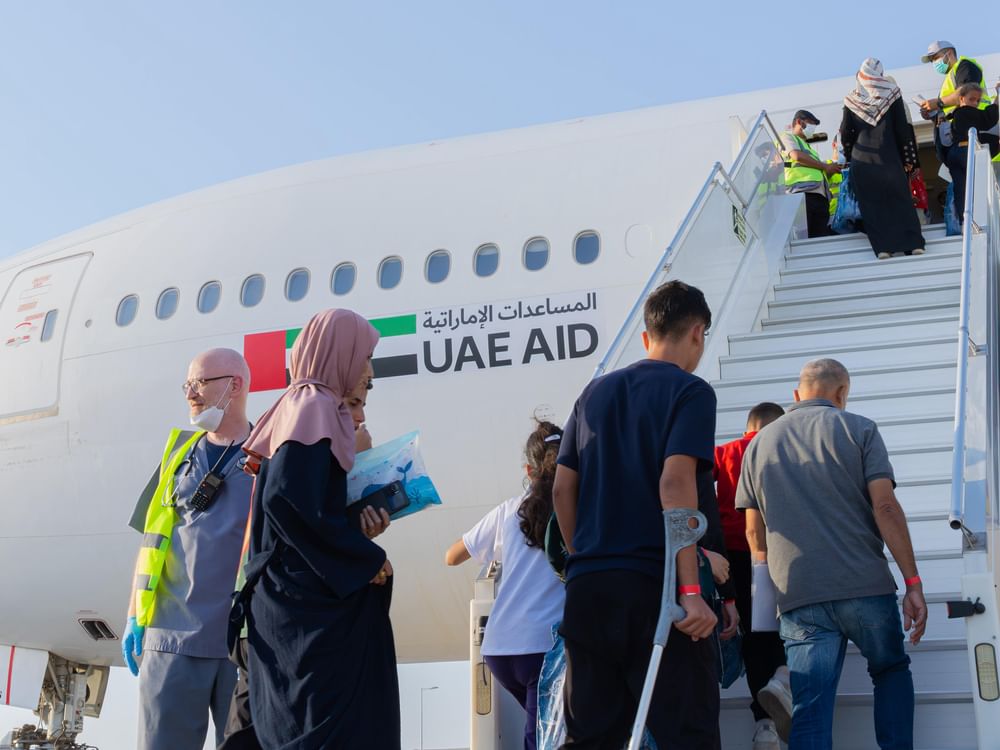 Following President's directives, UAE conducts urgent medical evacuation for patients, their families from Gaza