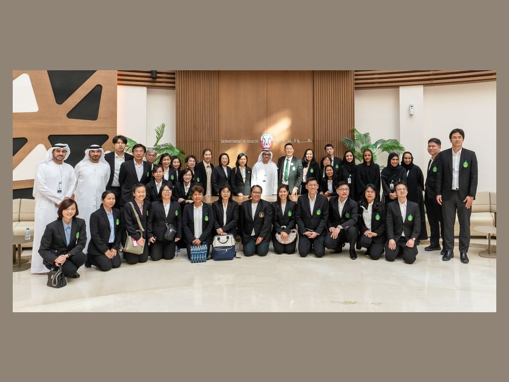 Abu Dhabi Public Health Center receives delegation from Thailand to discuss ways of bilateral cooperation