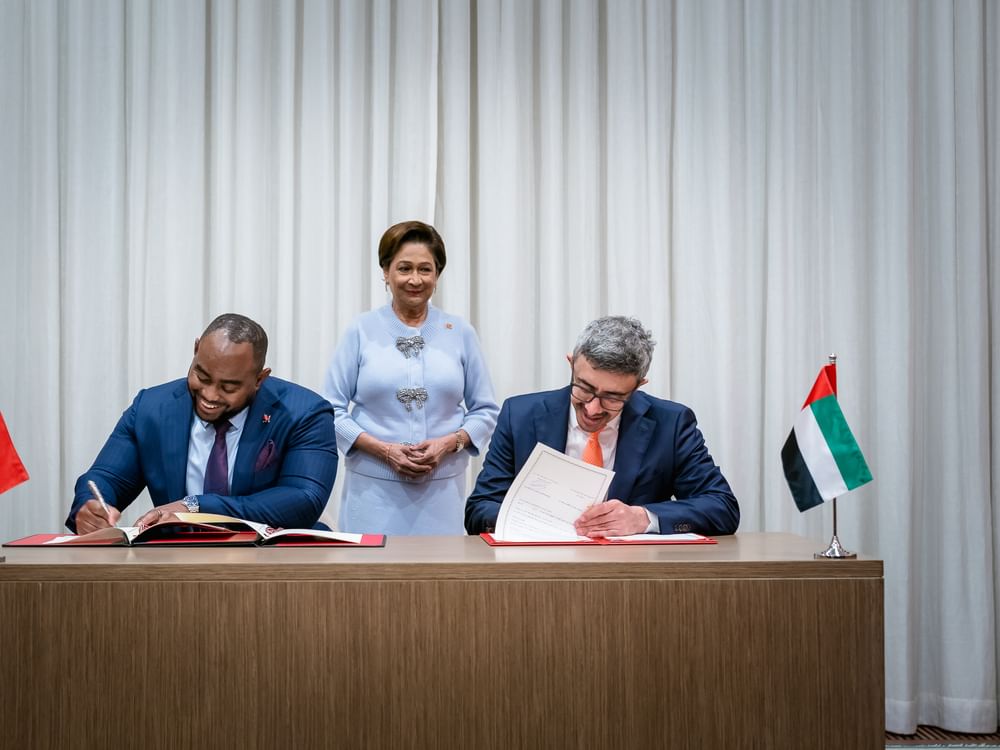 Abdullah bin Zayed meets Prime Minister of Trinidad and Tobago in New York