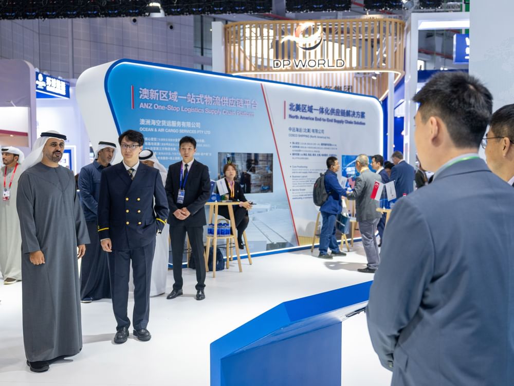 Theyab bin Mohamed bin Zayed tours pavilions at China International Import Expo 2025 in Shanghai