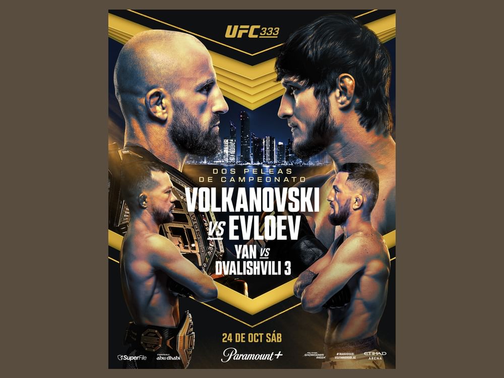 UFC 333 countdown begins in Abu Dhabi ahead of two title fights