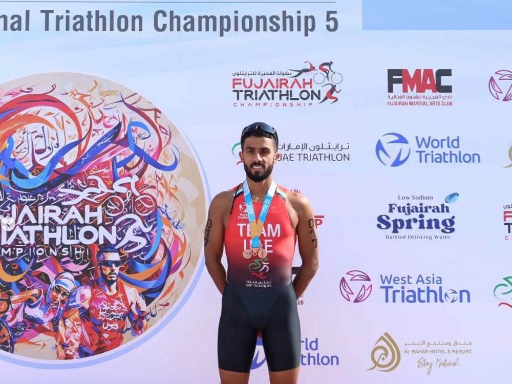 Abdullah Al Ali remporte le bronze au triathlon en Asie occidentale