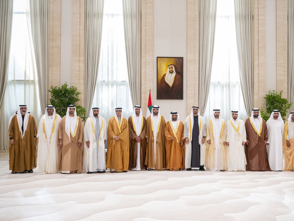 El presidente de Emiratos asiste a la celebración nupcial de la familia Al Nahyan