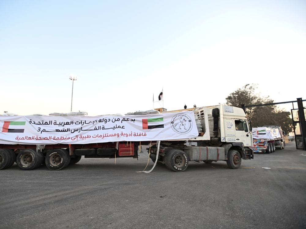 ОАЭ направили в Газу гуманитарный конвой для поддержки сектора здравоохранения в рамках операции «Благородный рыцарь 3»