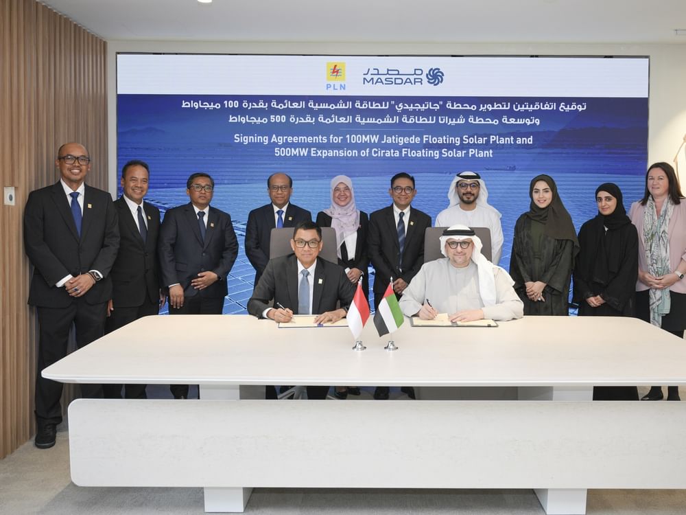 Masdar advances floating solar leadership with new Indonesia agreements