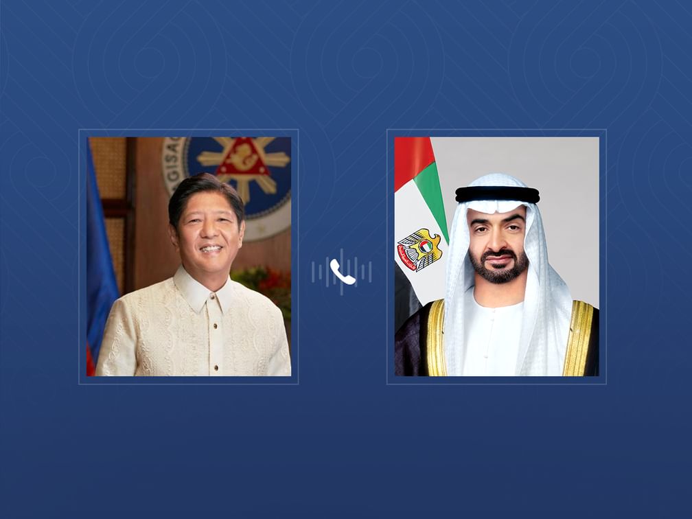 UAE President receives phone call from President of the Philippines on regional developments