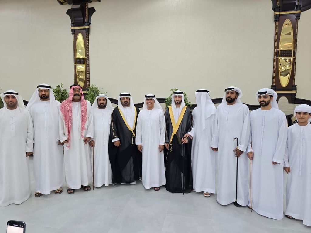 سالم بن سلطان القاسمي يحضر حفل زفاف عبدالرحمن حسن بن جراح الطنيجي 