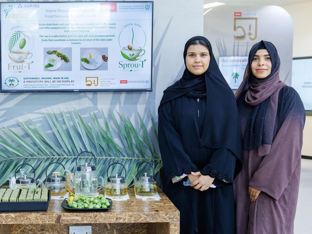 UAEU researchers explore novel green tea made from date palm sprouts, green fruits