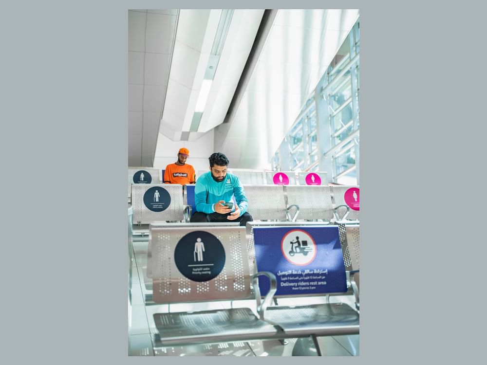 RTA provides 15 temporary rest areas for delivery bike riders
