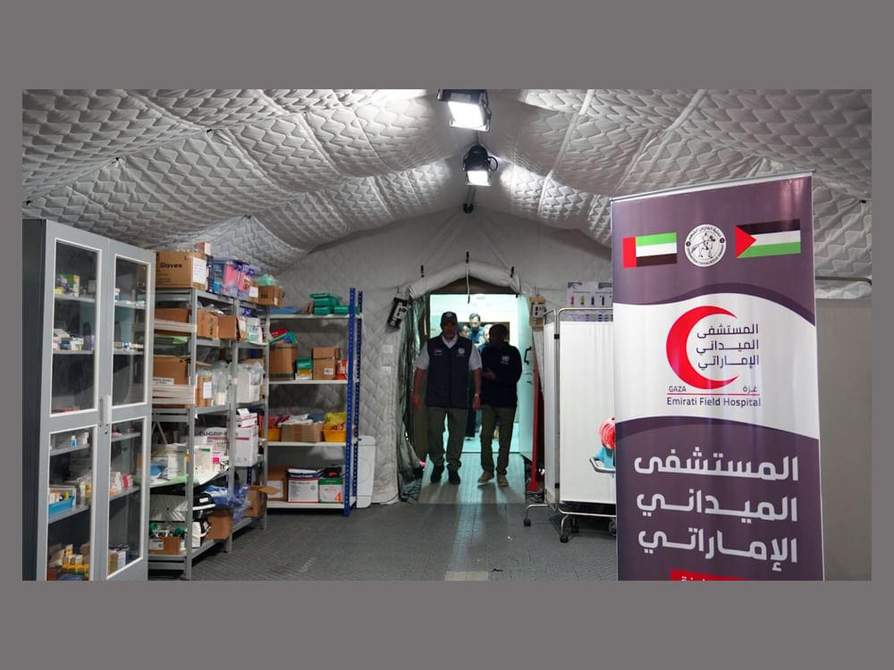 Delegação da ONU visita hospital de campanha dos Emirados Árabes Unidos em Gaza e elogia esforços humanitários do país