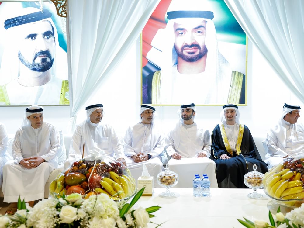 منصور بن محمد يحضر أفراح الفلاسي والسويدي