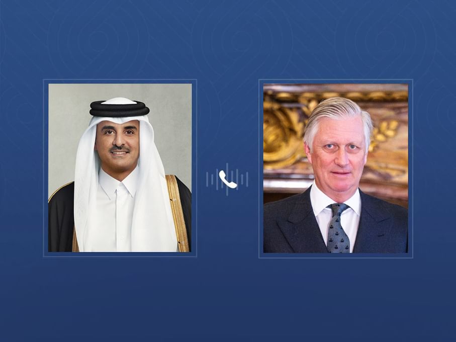 أمير قطر وملك بلجيكا يناقشان هاتفيا المستجدات الإقليمية والدولية