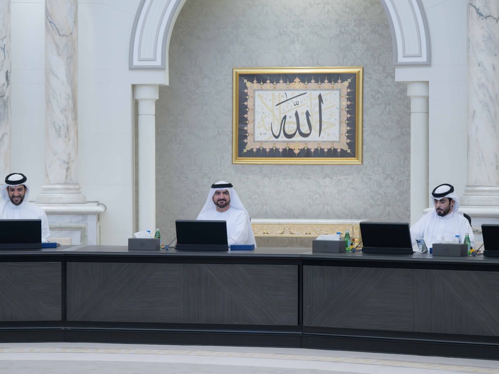 عبدالله بن سالم القاسمي يترأس اجتماع المجلس التنفيذي بالشارقة