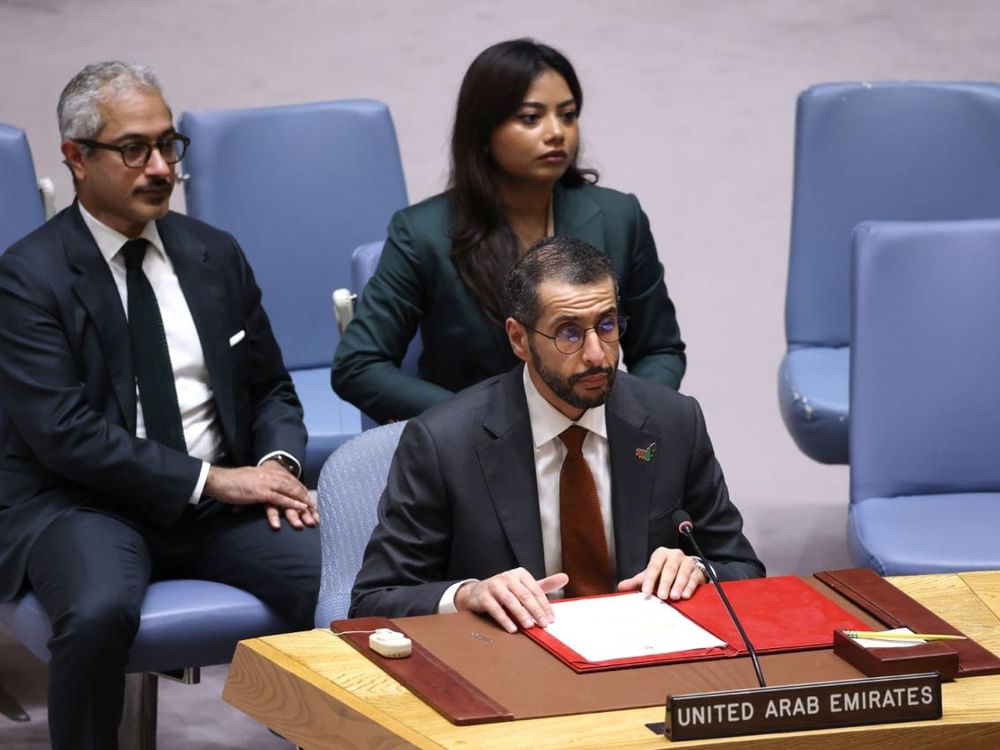 نيابة عن رئيس الدولة.. عبدالله بالعلاء يشارك في النقاش المفتوح رفيع المستوى لمجلس الأمن حول حوكمة الموارد الطبيعية