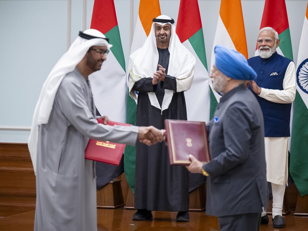 UAE President, Indian Prime Minister witness exchange of several agreements, memoranda between two countries
