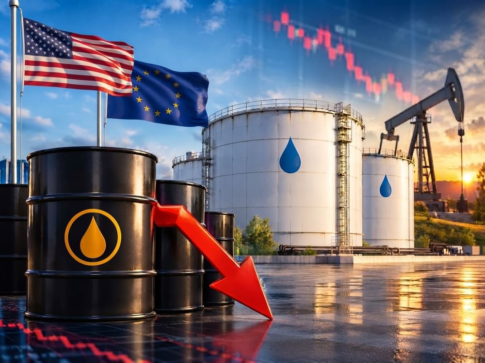 Oil prices fall after Europe agrees to release diesel reserves