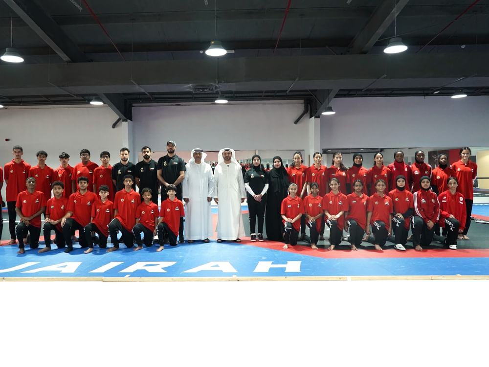 رئيس اتحاد الإمارات للتايكواندو يزور المنتخب الوطني المشارك في بطولتي الفجيرة الدولية وكأس العرب 