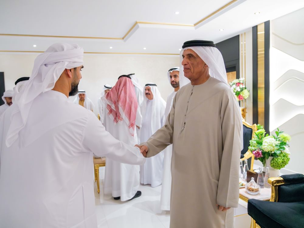 سعود بن صقر يواصل استقبال المهنئين بشهر رمضان المبارك بحضور ولي العهد