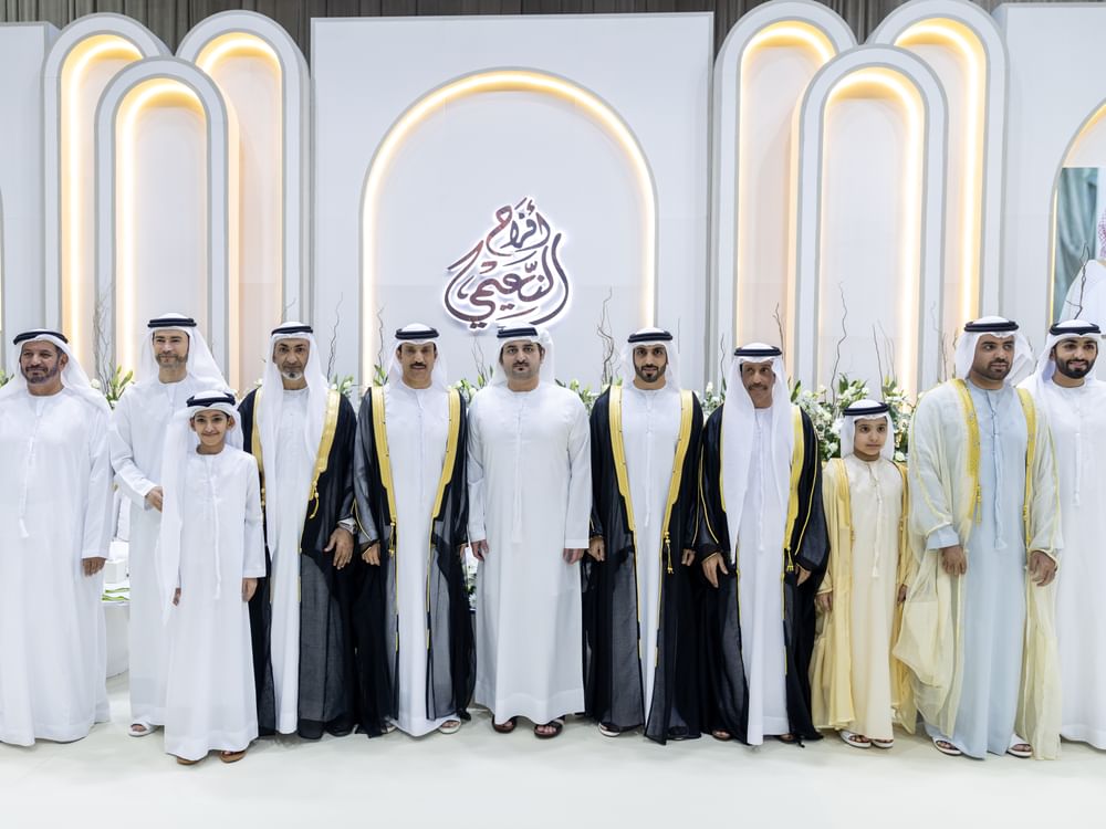 مكتوم بن محمد يحضر أفراح النعيمي 