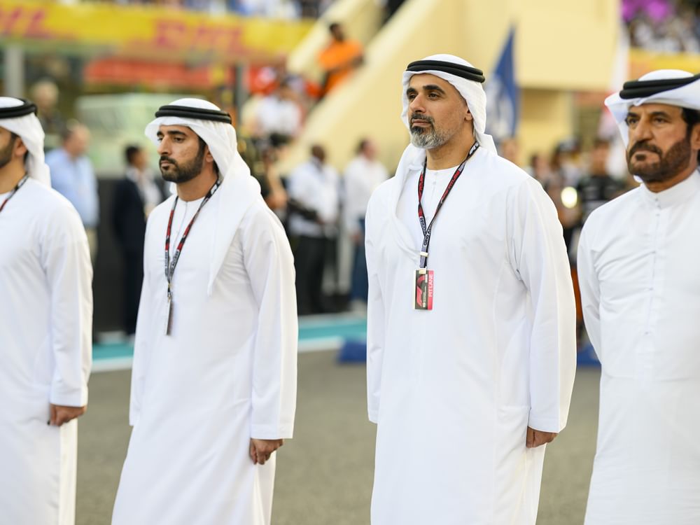 Khaled bin Mohamed bin Zayed attends final day of 15th Formula 1 Etihad ...