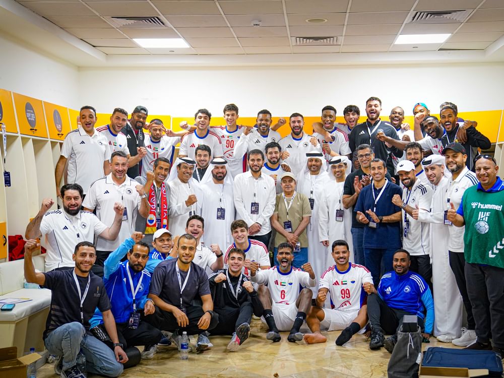 نادي الشارقة يفوز على فريق كاليفورنيا إيجلز الأمريكي في كرة اليد