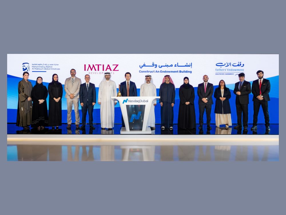 Imtiaz Developments sonne la cloche du Nasdaq Dubai pour marquer sa contribution de 50 millions d'AED à la campagne « Fathers' Endowment »