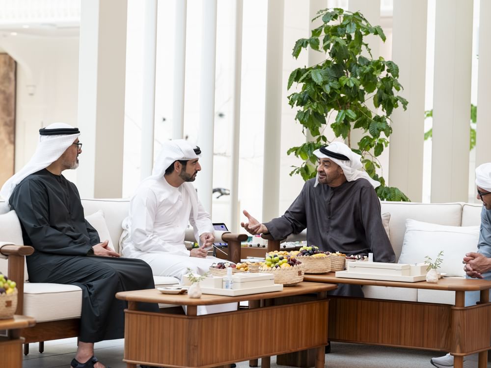 رئيس الدولة يستقبل حمدان بن محمد بن راشد