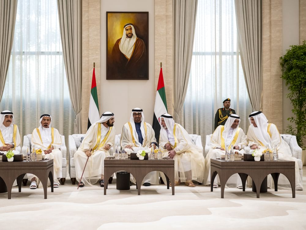 UAE President receives Rulers, Crown Princes, Deputy Rulers on occasion of Eid Al-Fitr