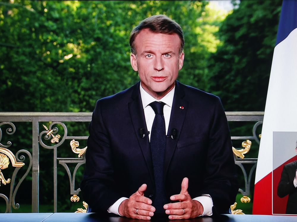 French President Emmanuel Macron announces snap elections