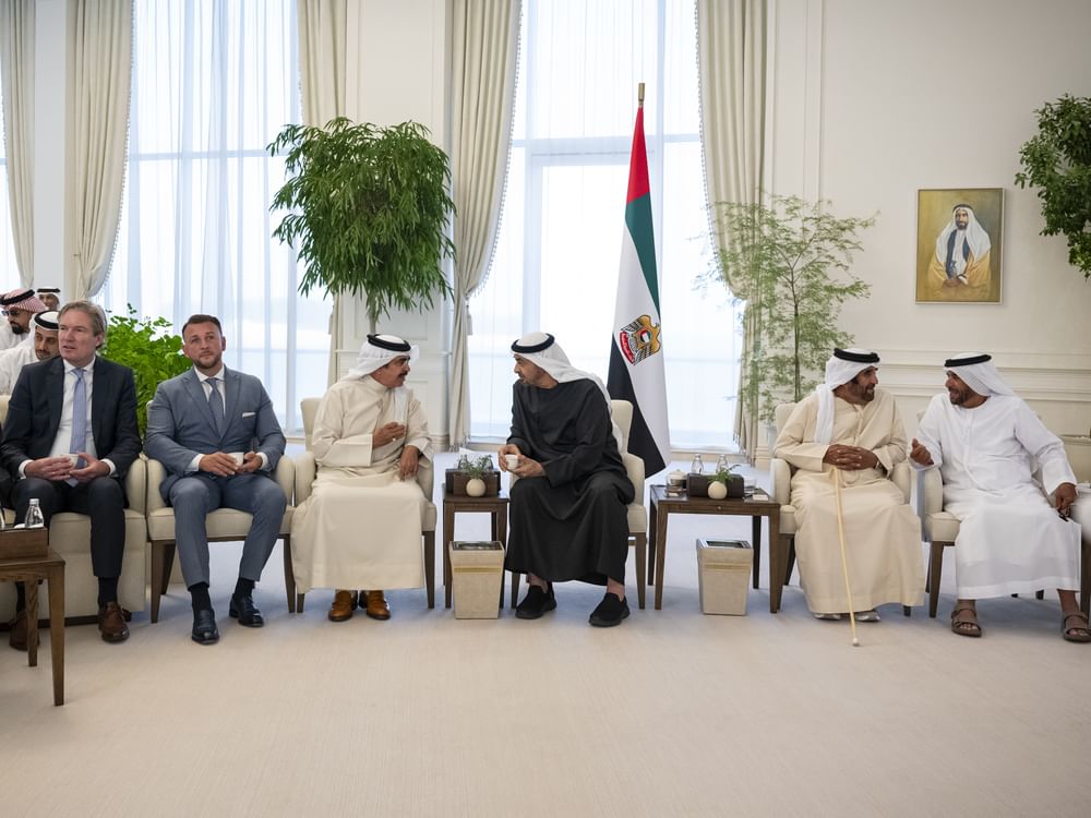 رئيس الدولة يستقبل المشاركين في الاجتماع الوزاري لدول التحالف الأمني الدولي