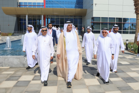 RAK Ruler inaugurates Saqr Library, Abdullah bin Ali Al Sharhan College ...